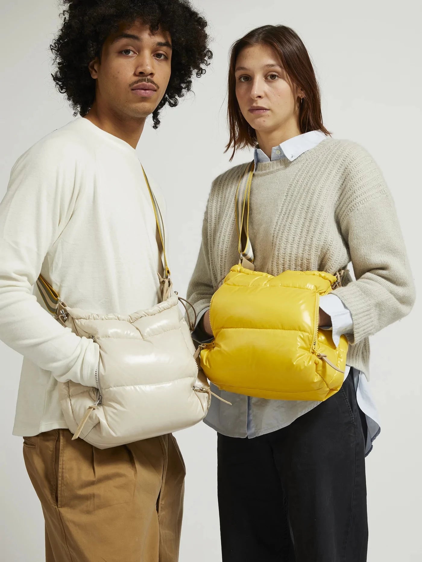 JACK GOMME FALL 22 COLLECTION IMAGE: PRODUCTS FEATURED: MERIBEL DOWN JACKET BAG