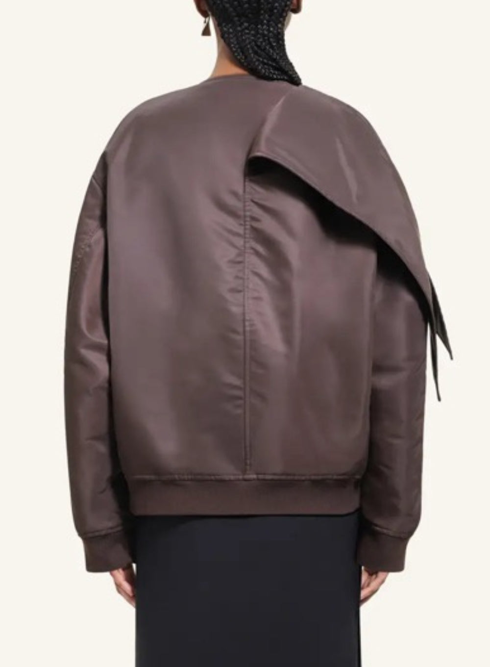 COURRÈGES | Knotted Bow Collar Bomber Jacket