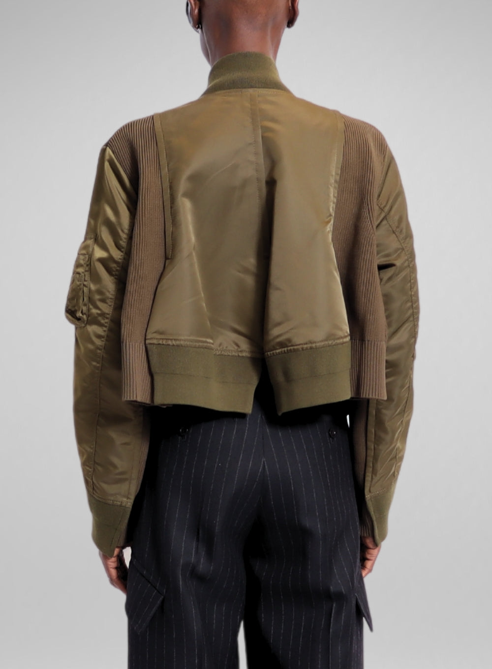 SACAI | Nylon Twill Knit Mix Blouson