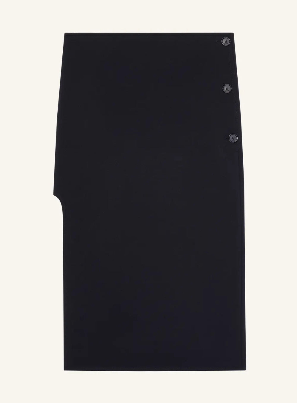 COURRÈGES | Oblique Tailored Wool Long Skirt