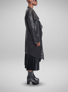 GIORGIO BRATO | Laser Cut Leather Trench