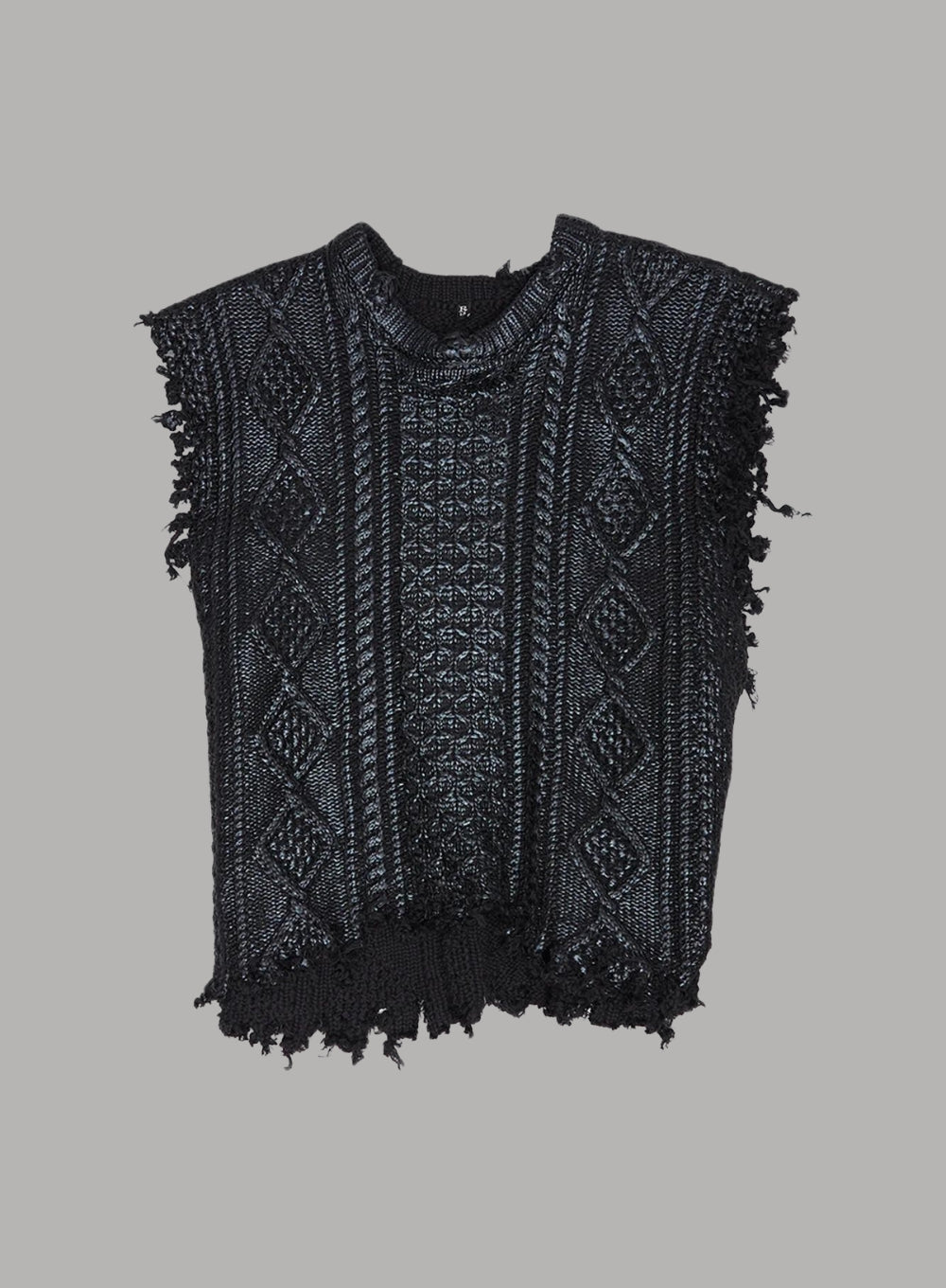 R13 | Boyfriend Cable Knit Seater Vest