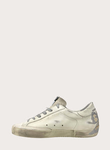 GOLDEN GOOSE | Super-Star Sneaker With Glitter Bow Print Heel