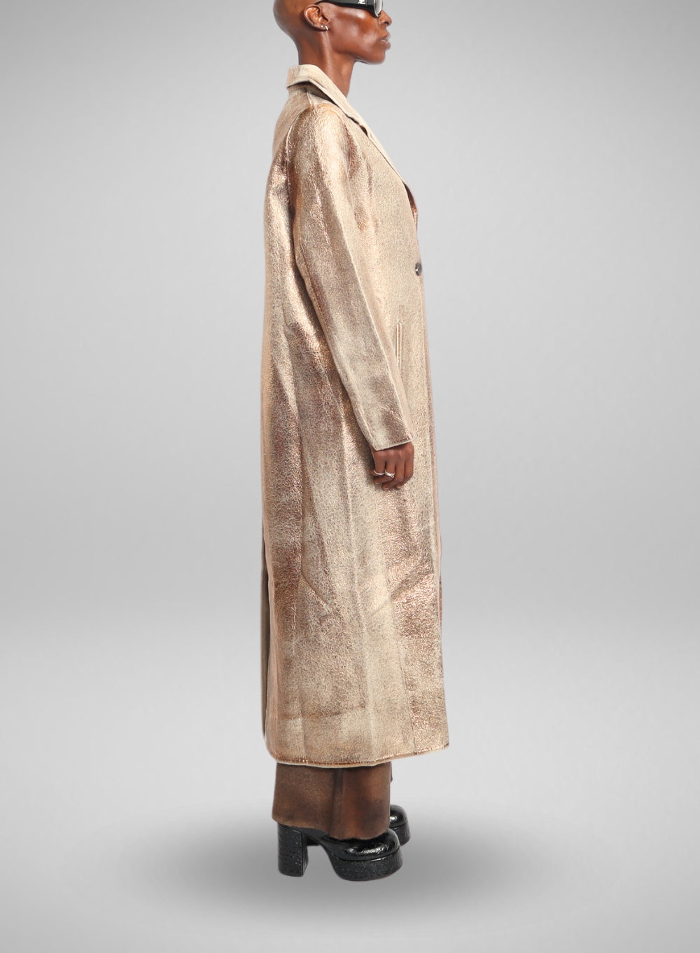 AVANT TOI | Laminated Long Rever Coat