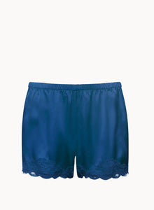 GOLD HAWK | Laced Trimmed Silk Shorts