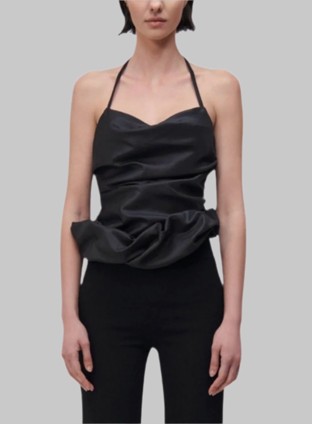 SIMKHAI | Hailee Draped Halter Top