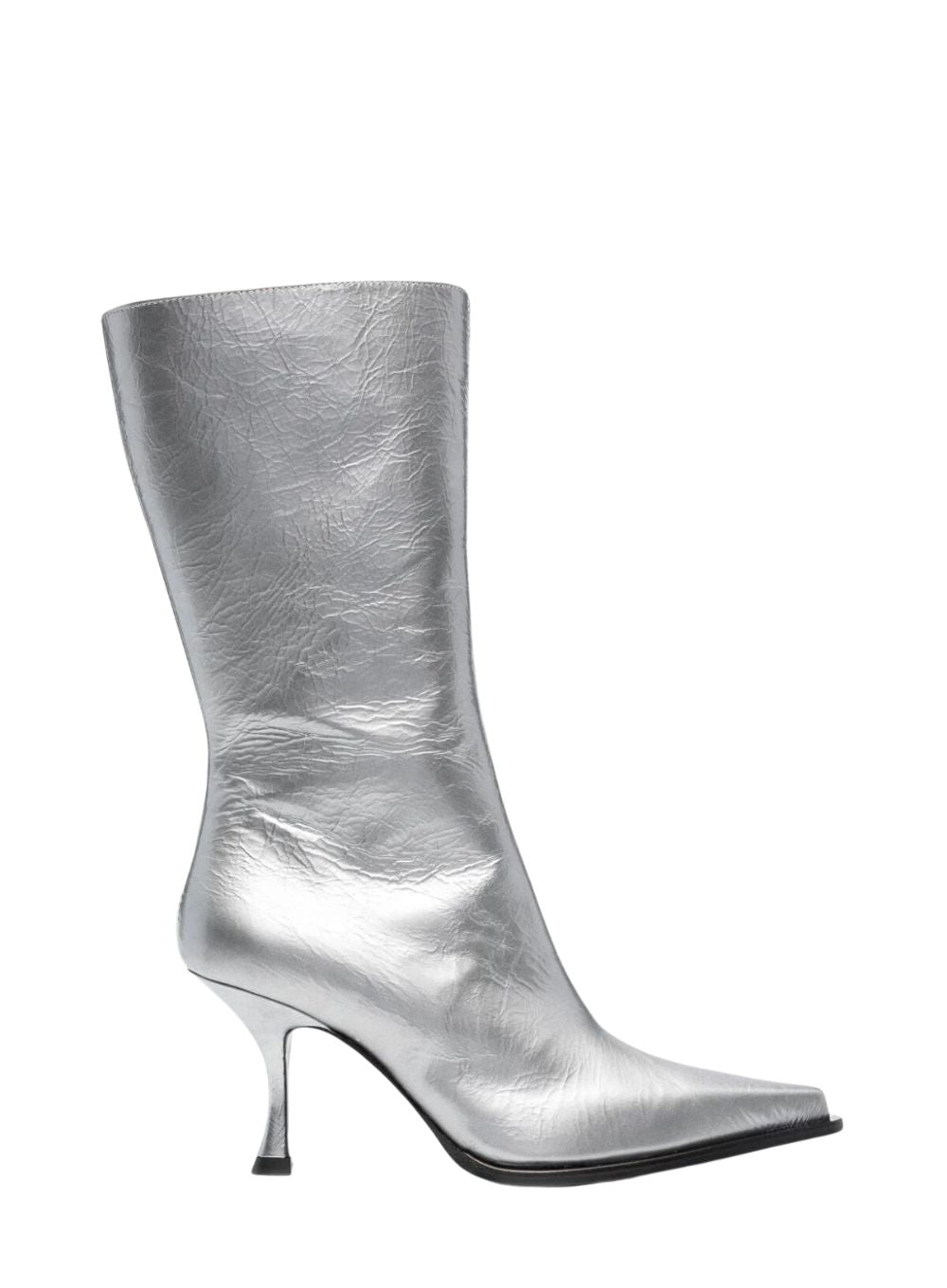 ACNE STUDIOS | Silver Leather Heeled Boots