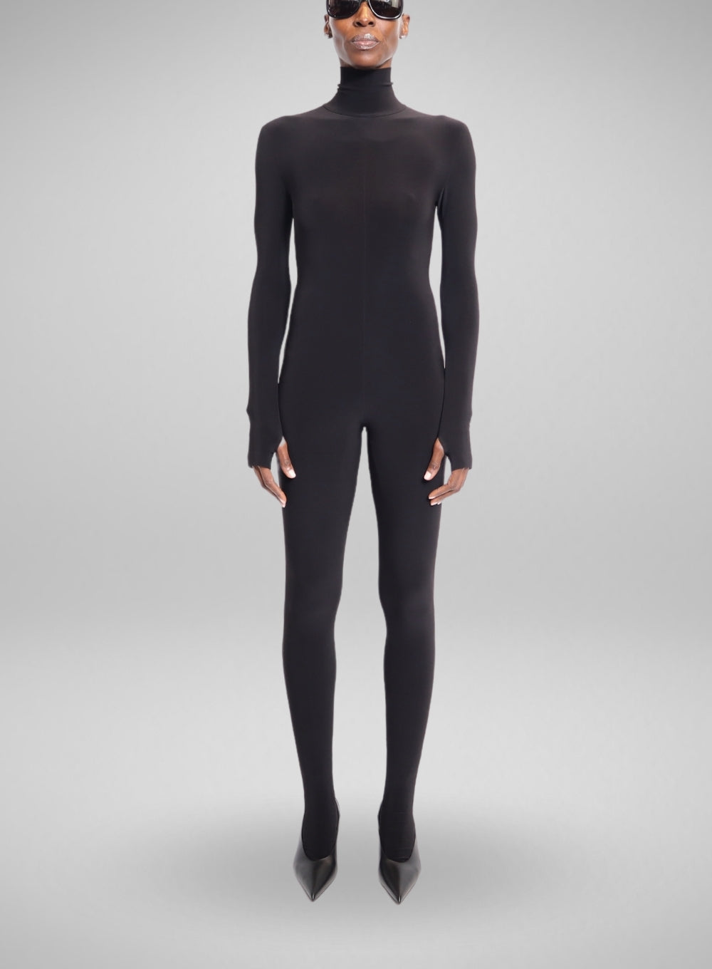 NORMA KAMALI | Slim Fit Turtleneck Catsuit