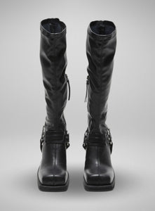 ACNE STUDIOS | Pull-On Heeled Buckle Boot