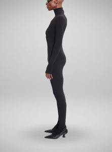 NORMA KAMALI | Slim Fit Turtleneck Catsuit