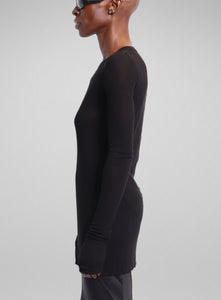 RICK OWENS | Ribbed Long Sleeve Tee