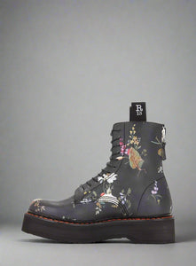 R13 | Floral Single Stack Boot