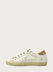 GOLDEN GOOSE | Super-Star Leather Sneaker With Glitter Laces