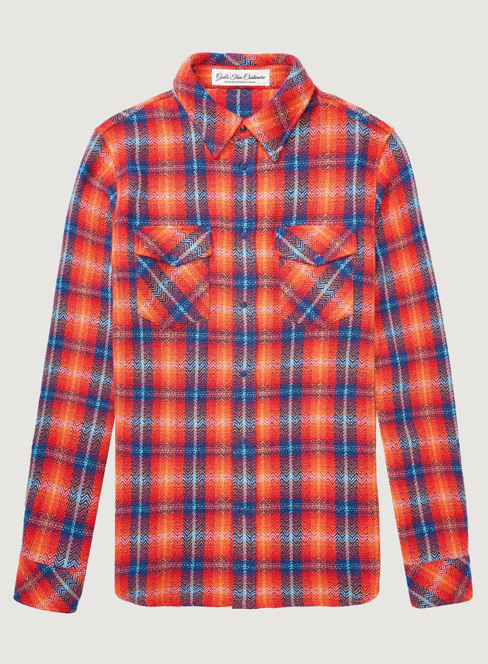 GOD'S TRUE CASHMERE | Totally Wired Tartan Cashmere Shirt