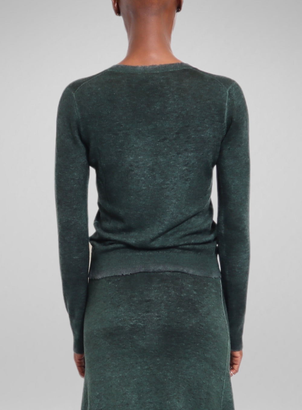 AVANT TOI | Ultralight Distressed Cashmere Wool V-Neck