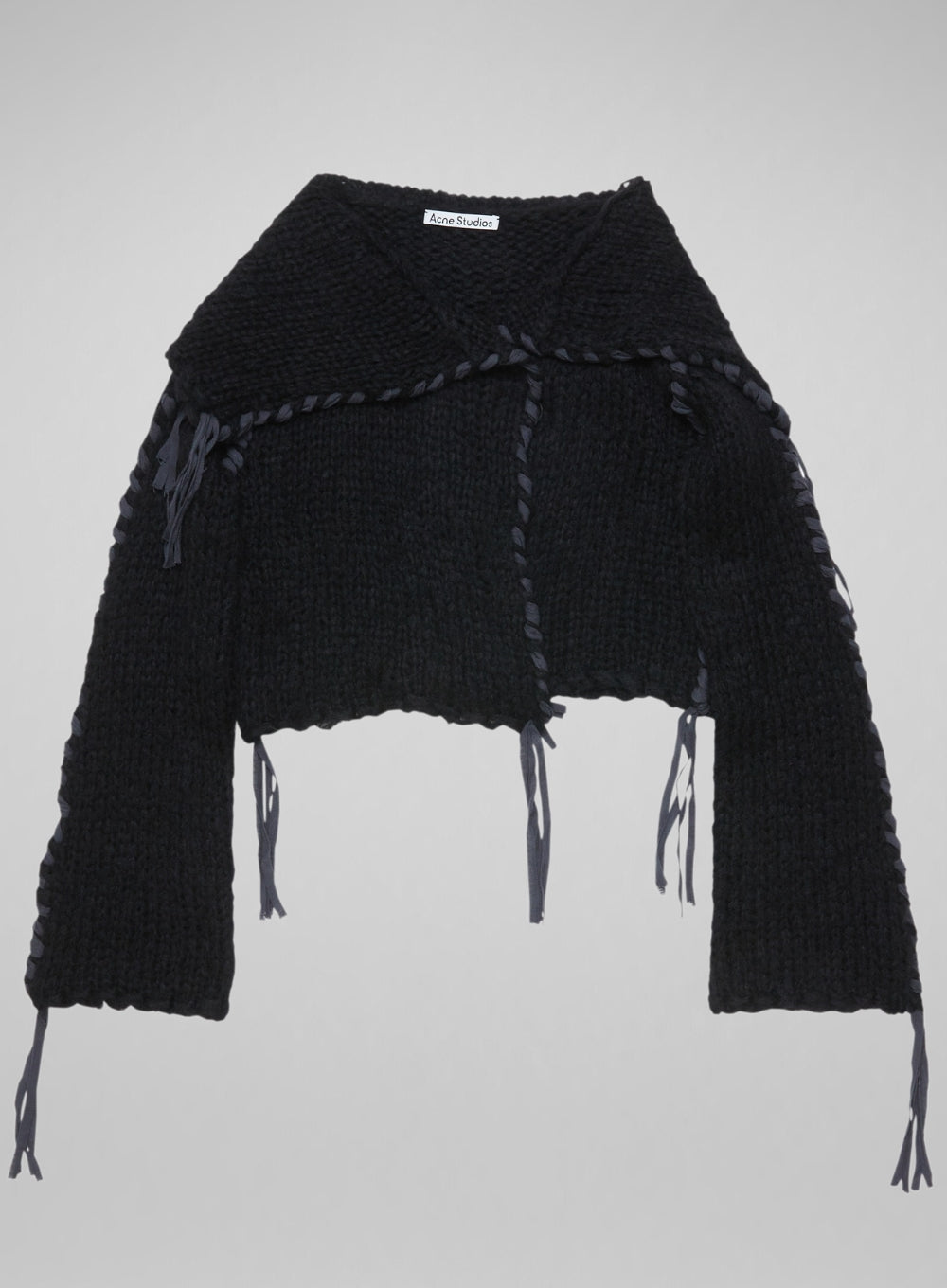 ACNE STUDIOS | Knit Cardigan With Lace-Up Detailing