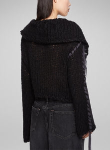 ACNE STUDIOS | Knit Cardigan With Lace-Up Detailing