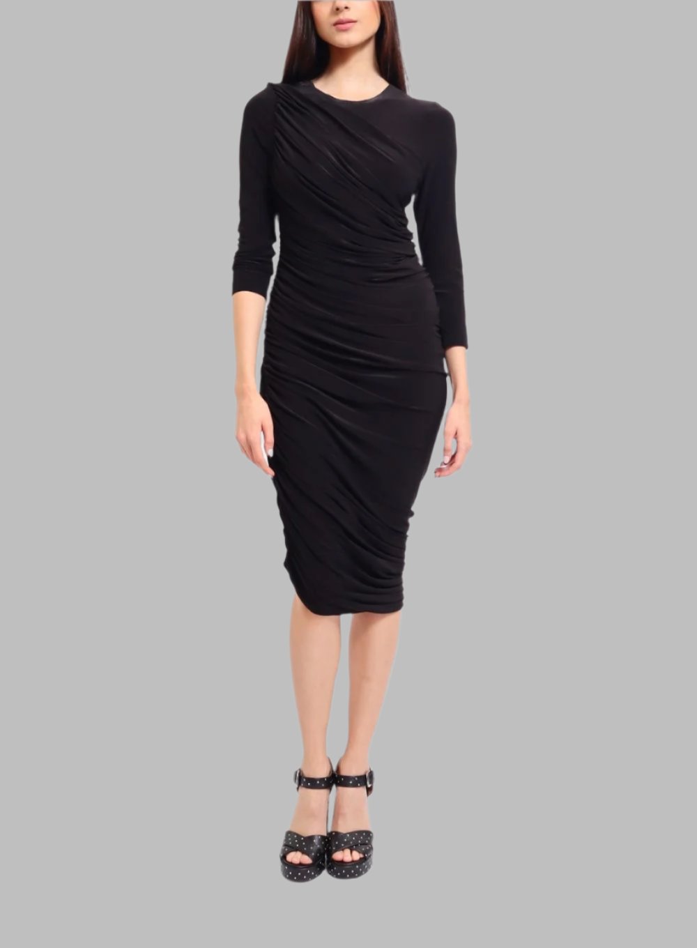 NORMA KAMALI | Long Sleeve Diana Dress