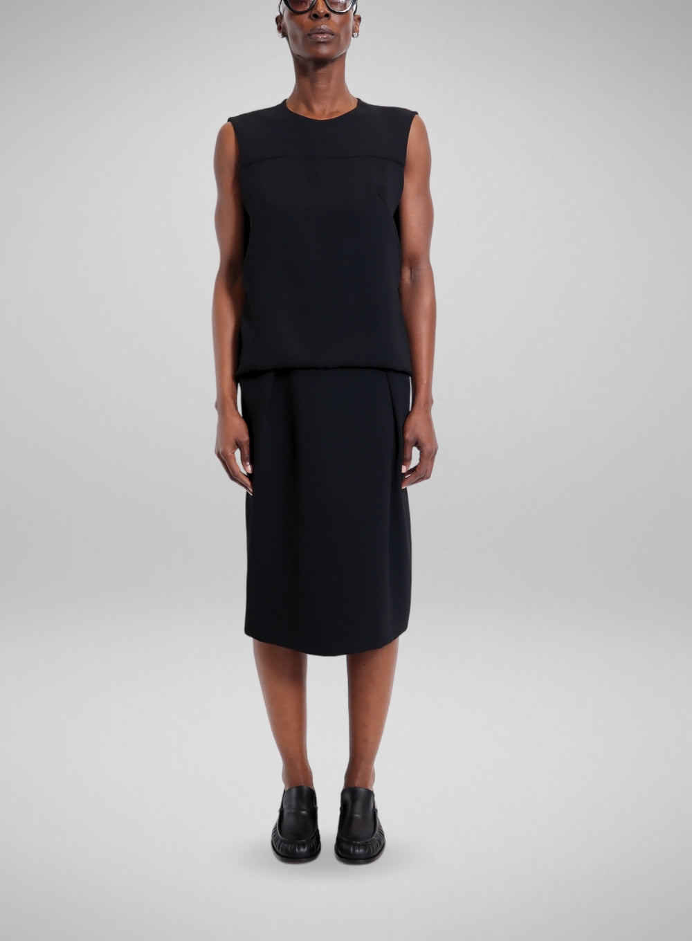 DRIES VAN NOTEN | Sleeveless Knee Length Dress