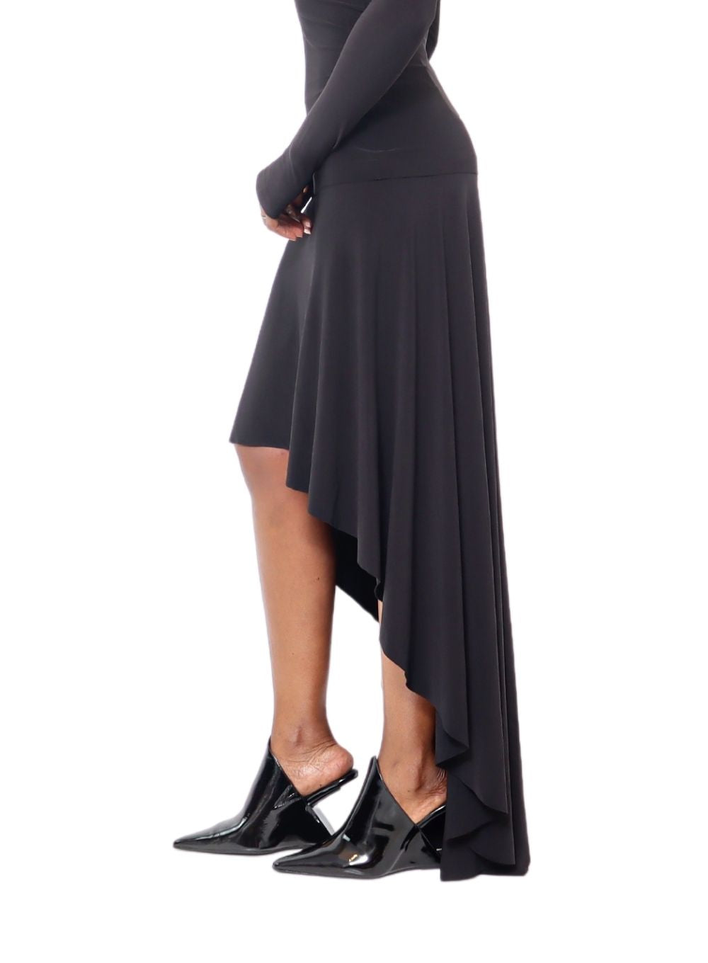 NORMA KAMALI | High-Low Skirt