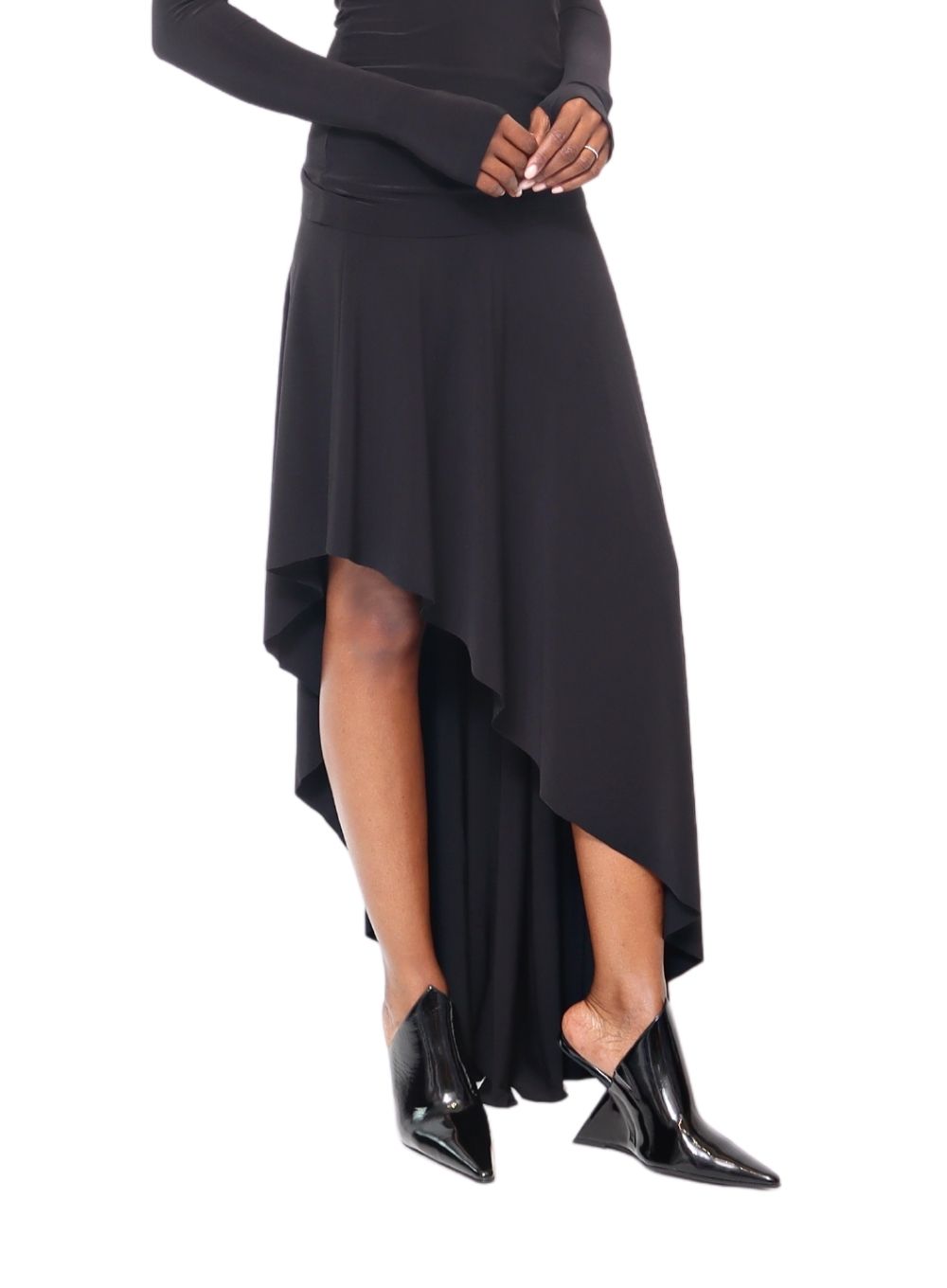 NORMA KAMALI | High-Low Skirt