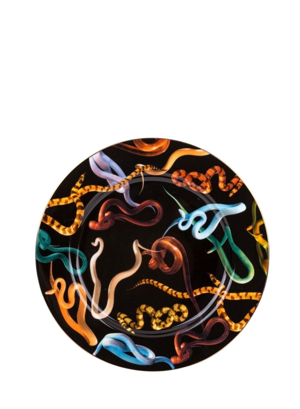 SELETTI | "Toiletpaper" Snakes Porcelain Dinner Plate