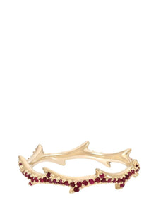 DRU. | Ruby Crown of Thorns Ring