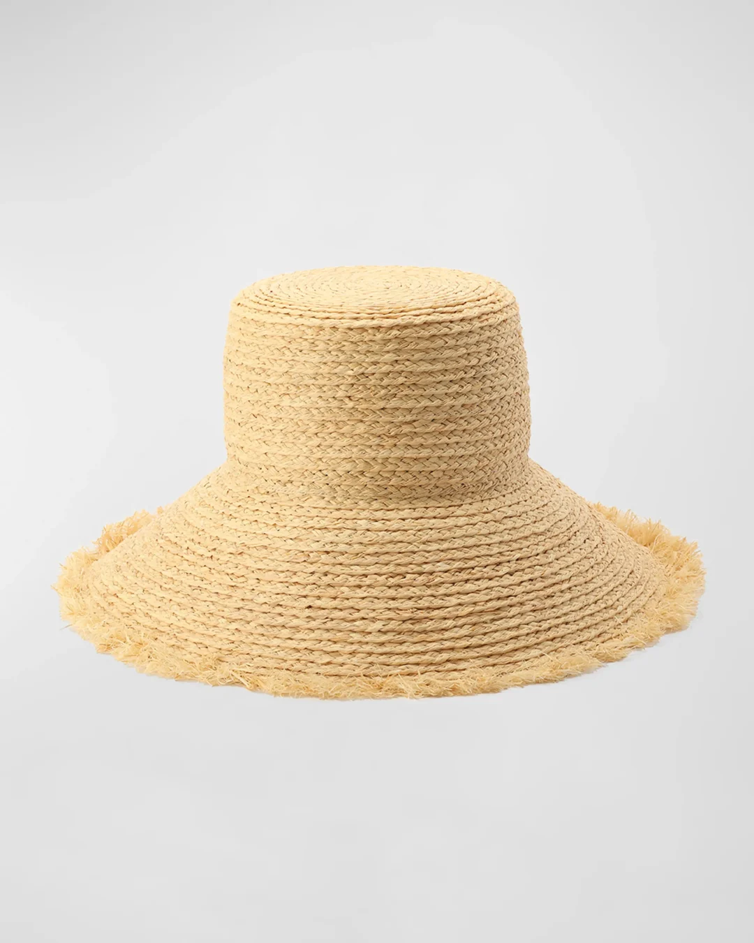 Kate Spade fringe straw bucket hat