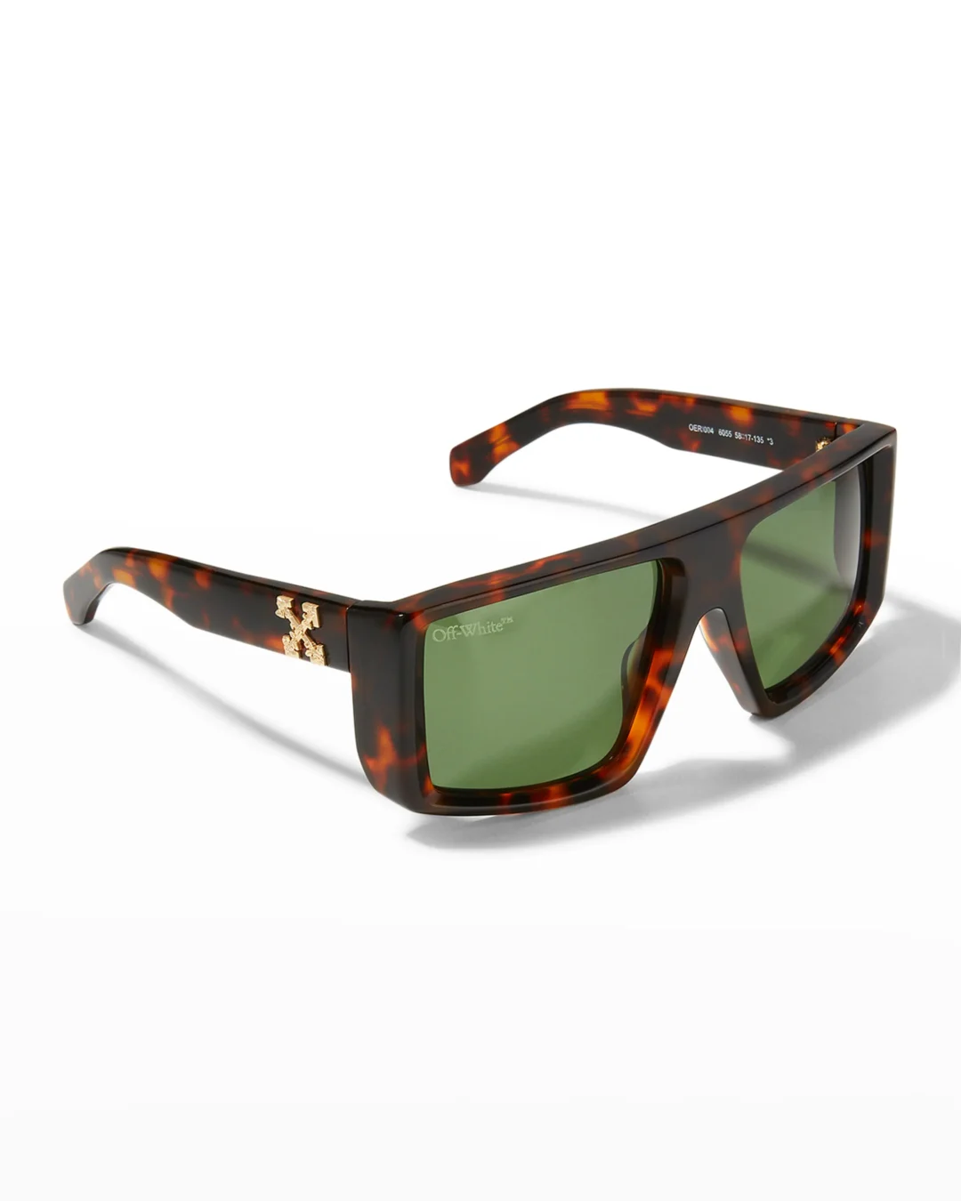 Off White Alps Arrow Acetate Shield Sunglasses