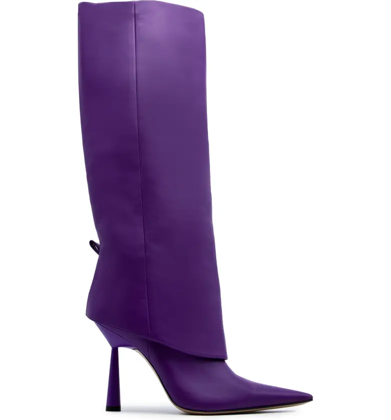 Gia Borghini Purple Rosie Pointed Toe Boots