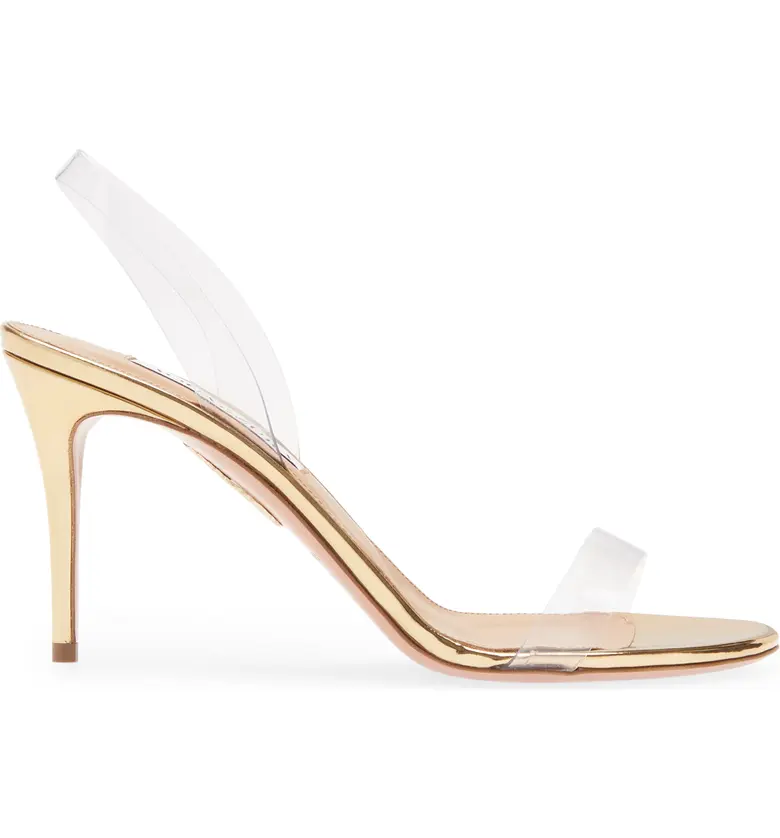 Aquazzura PVC So Nude Slingback Sandals