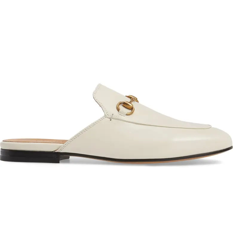 Gucci White Princetown Loafer Mules