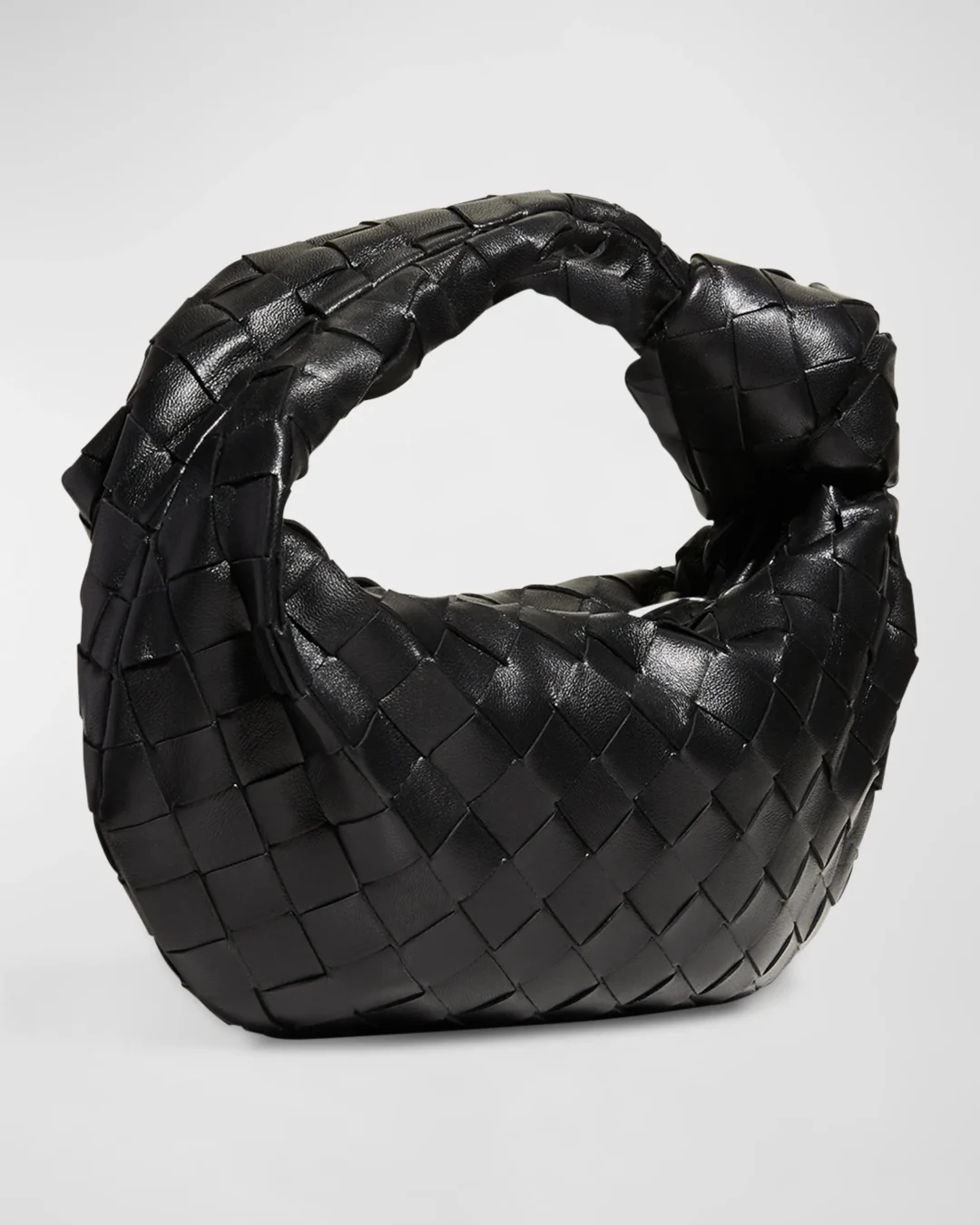 Bottega Veneta Jodie Mini Intrecciato Knot Hobo Bag