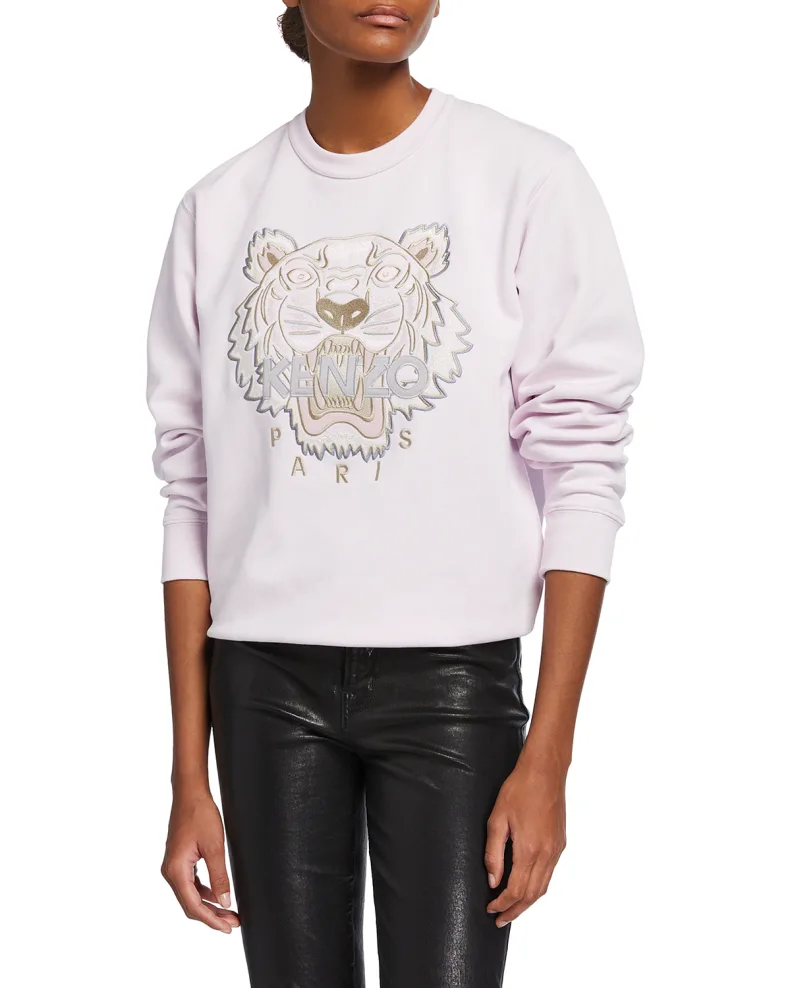 Pink Kenzo Classic Tiger Logo Sweatshirt 