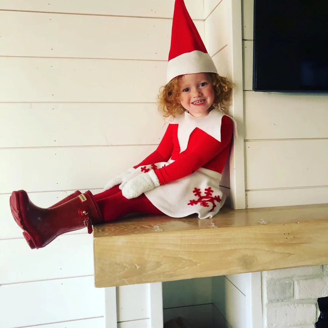 Cute Christmas elf Halloween costume for kids