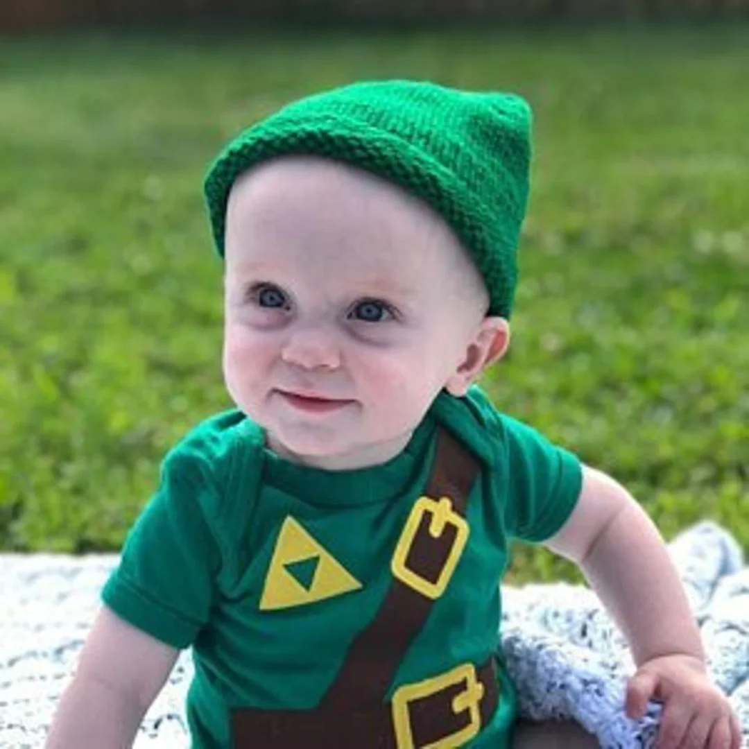 Cute Link from Zelda Halloween costume for baby boys
