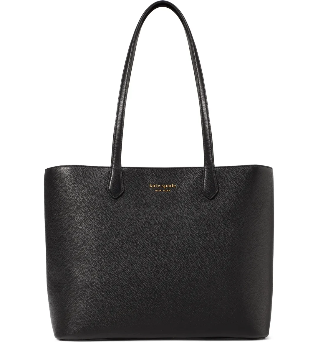Black Kate Spade Large Leather Tote 