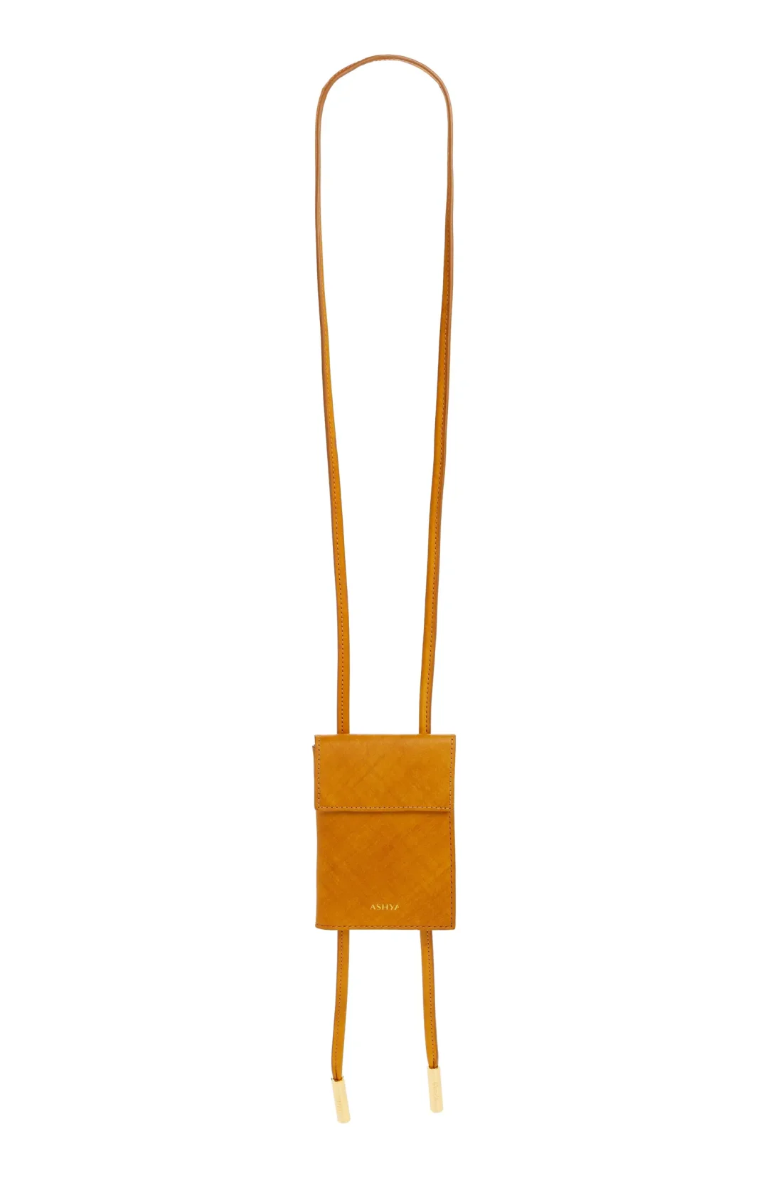 Burnt orange Ashya Leather Passport Bolo 