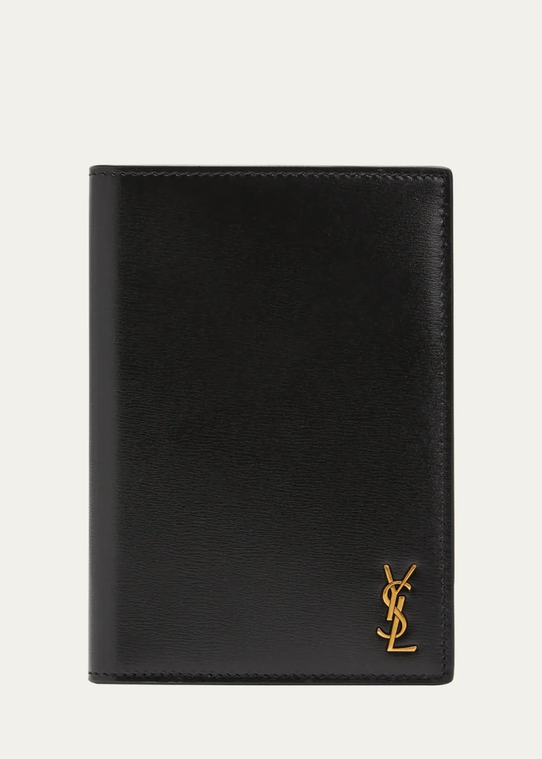 Black YSL passport holder