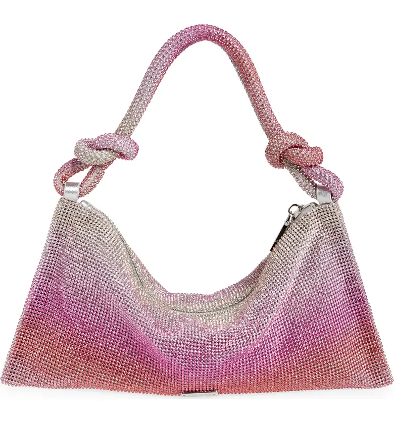 Cult Gaia Pink Ombre Crystal Hera Nano Shoulder Bag