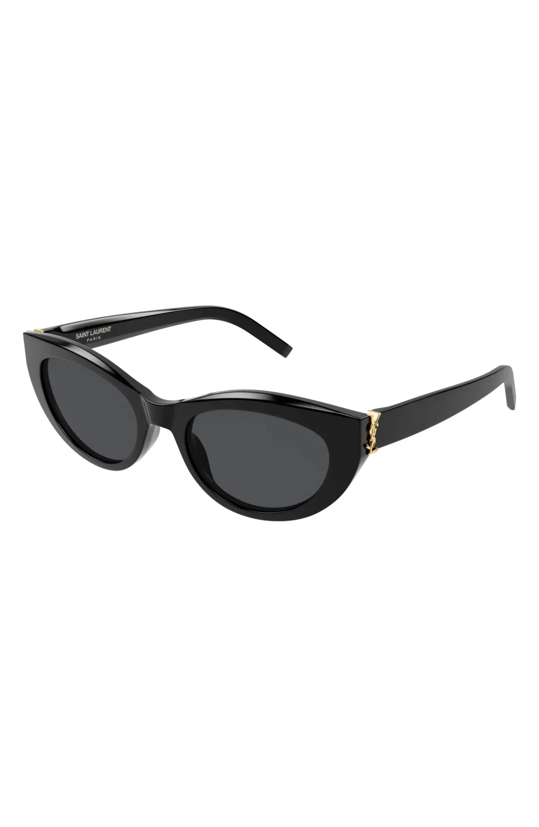 Black Saint Laurent 54mm Polarized Cat Eye Sunglasses 