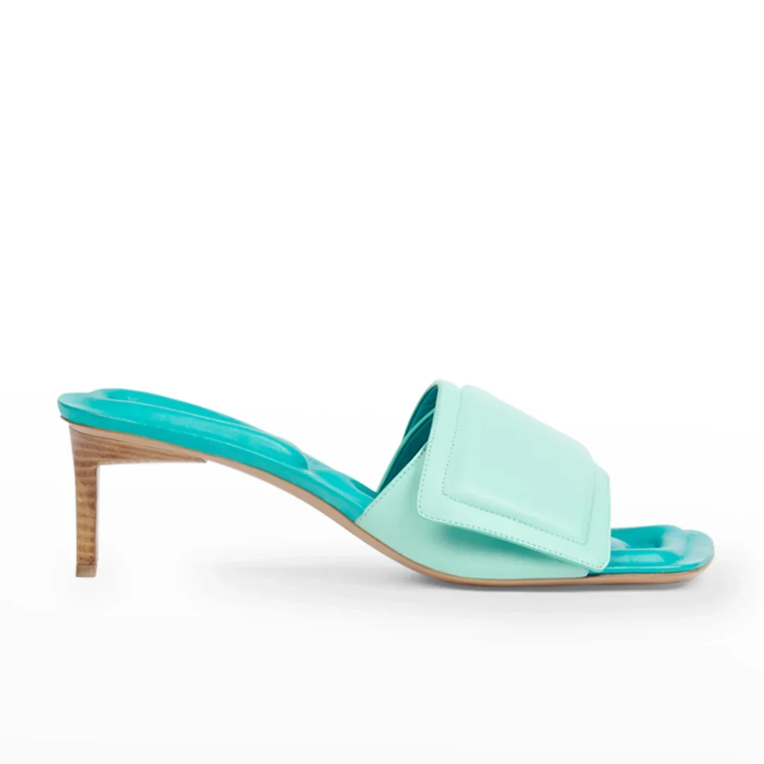Jacquemus Les Mules Sandals Turquoise