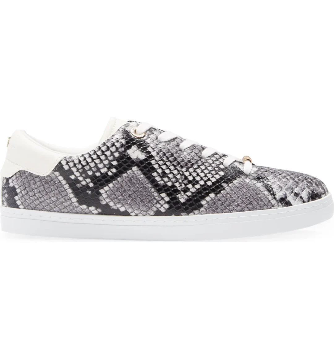 Snake print sneakers