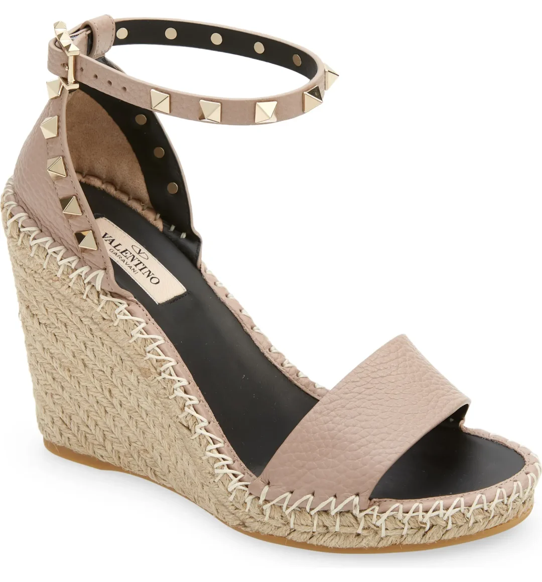 Nude Valentino espadrille wedges