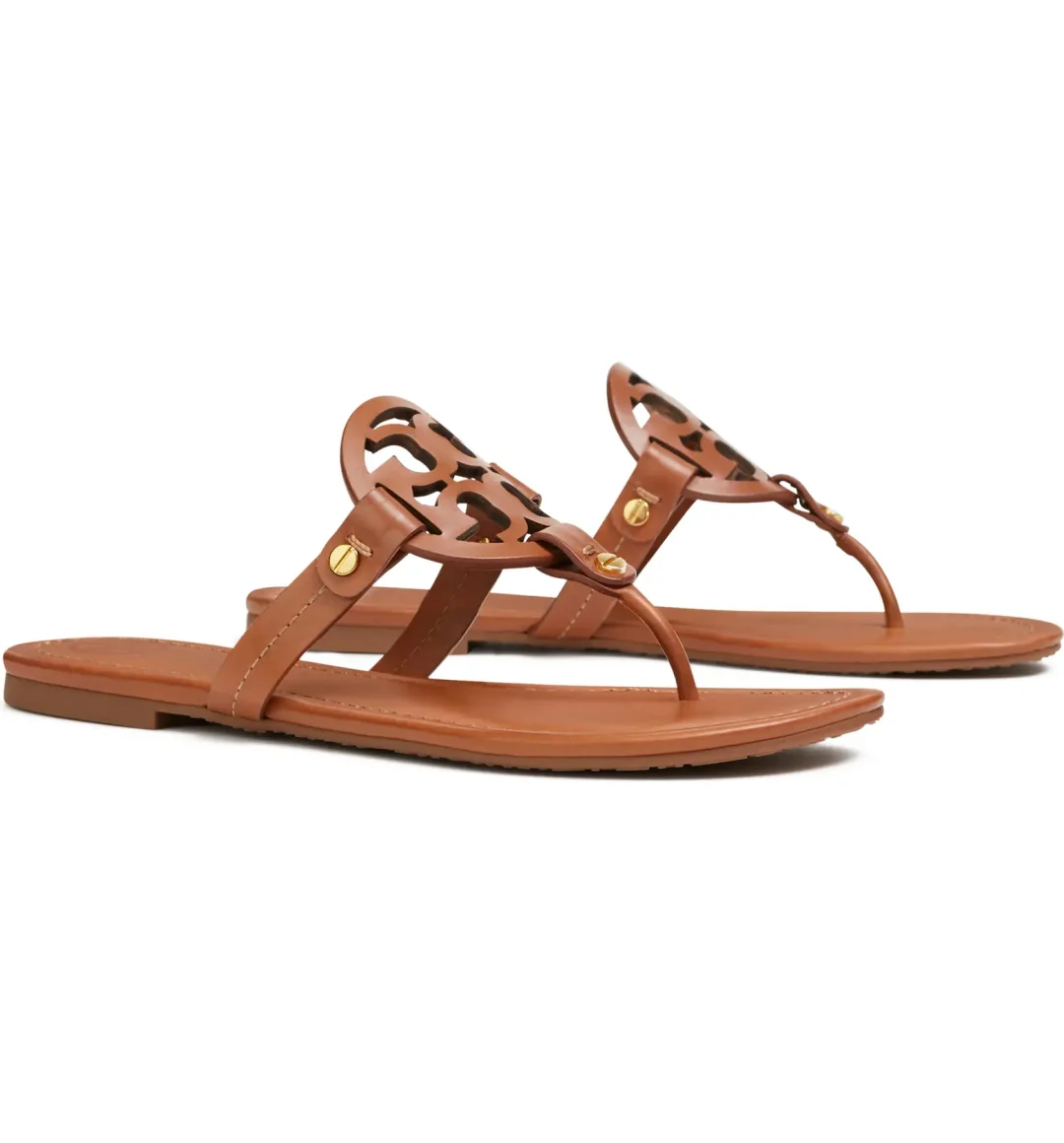 Brown Tory Burch Miller sandals