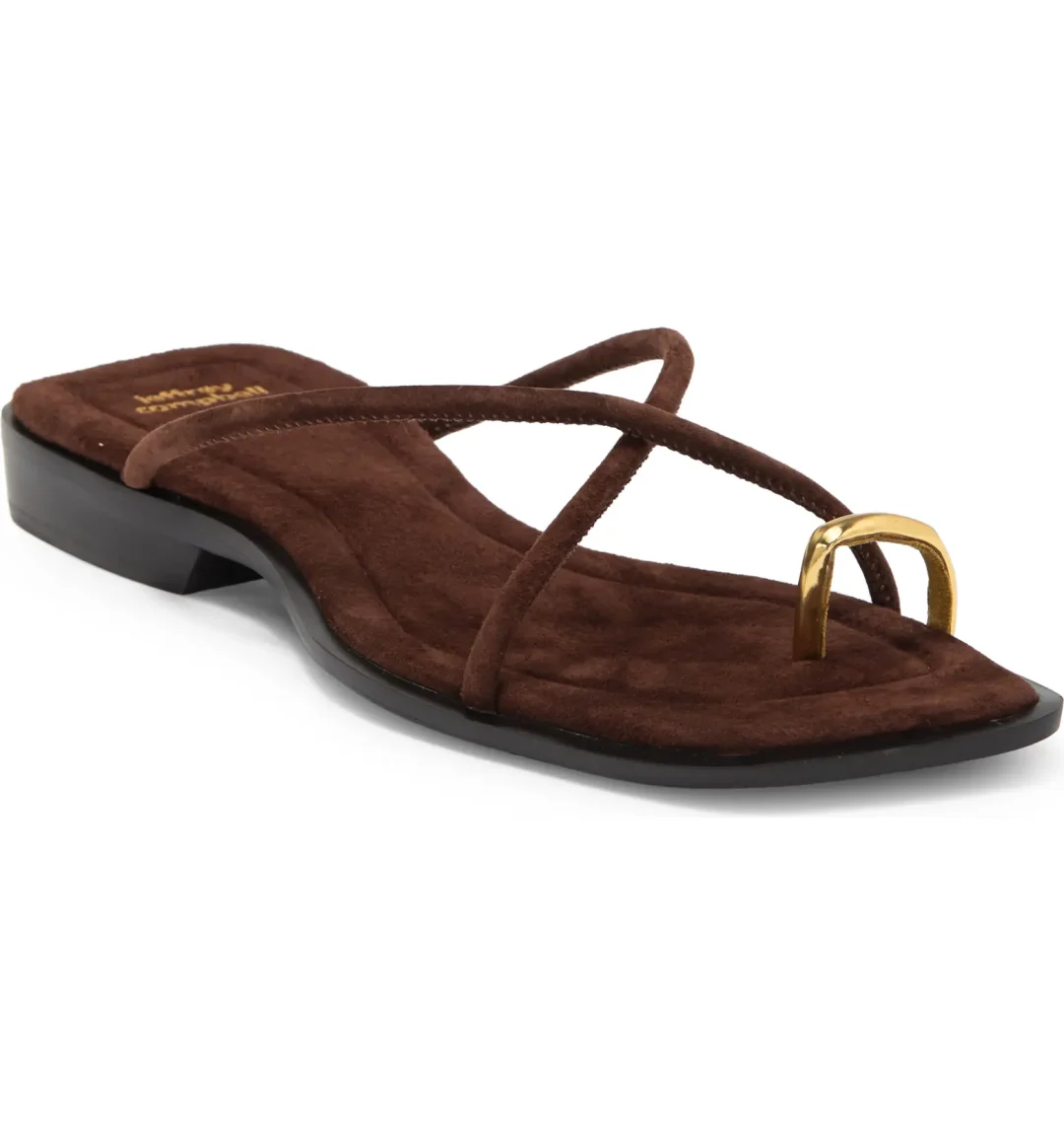 Flat brown sandals