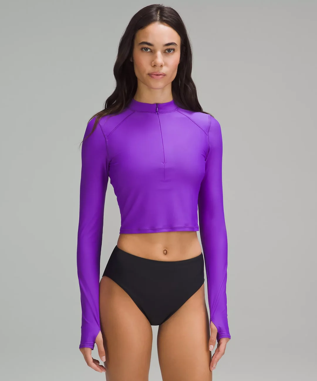 Purple long sleeve rash guard