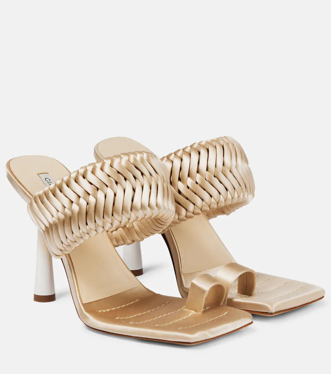 Chunky gold sandals