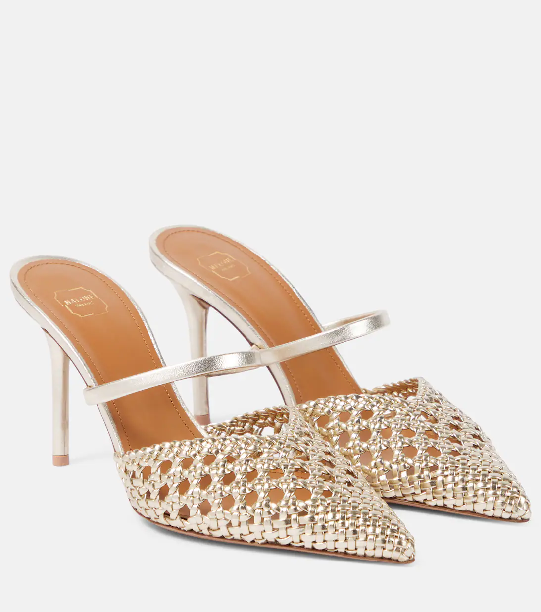 Champagne gold mules