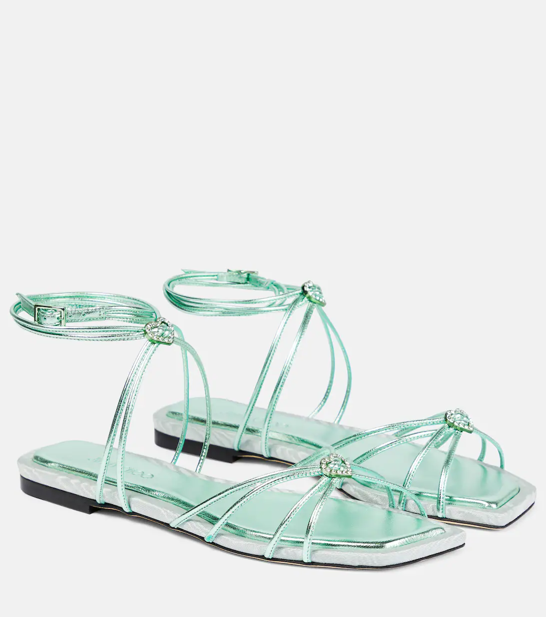 Mint green sandals